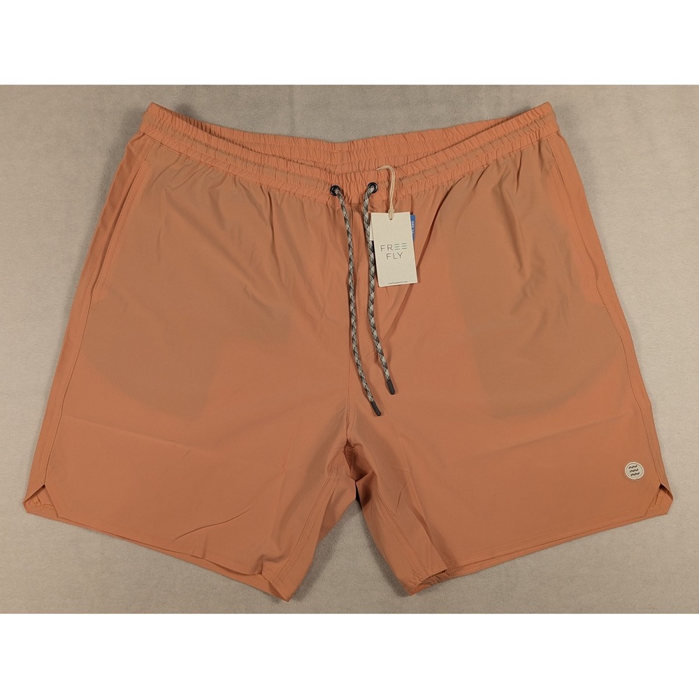 NEW Free Fly Mens Andros Trunk Orange Dusk Swim Shorts UPF 50+ XXL MANDS-603-XXL